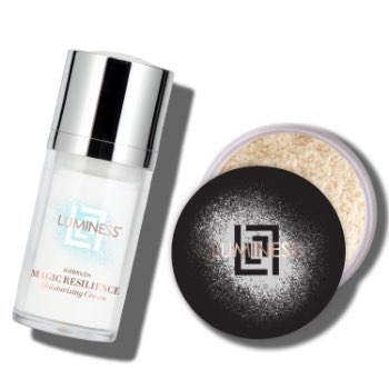 Airbrush Skinset Essentials Setting Powder & Moisturizing Cream Kit - 14 Day Try Before You Buy