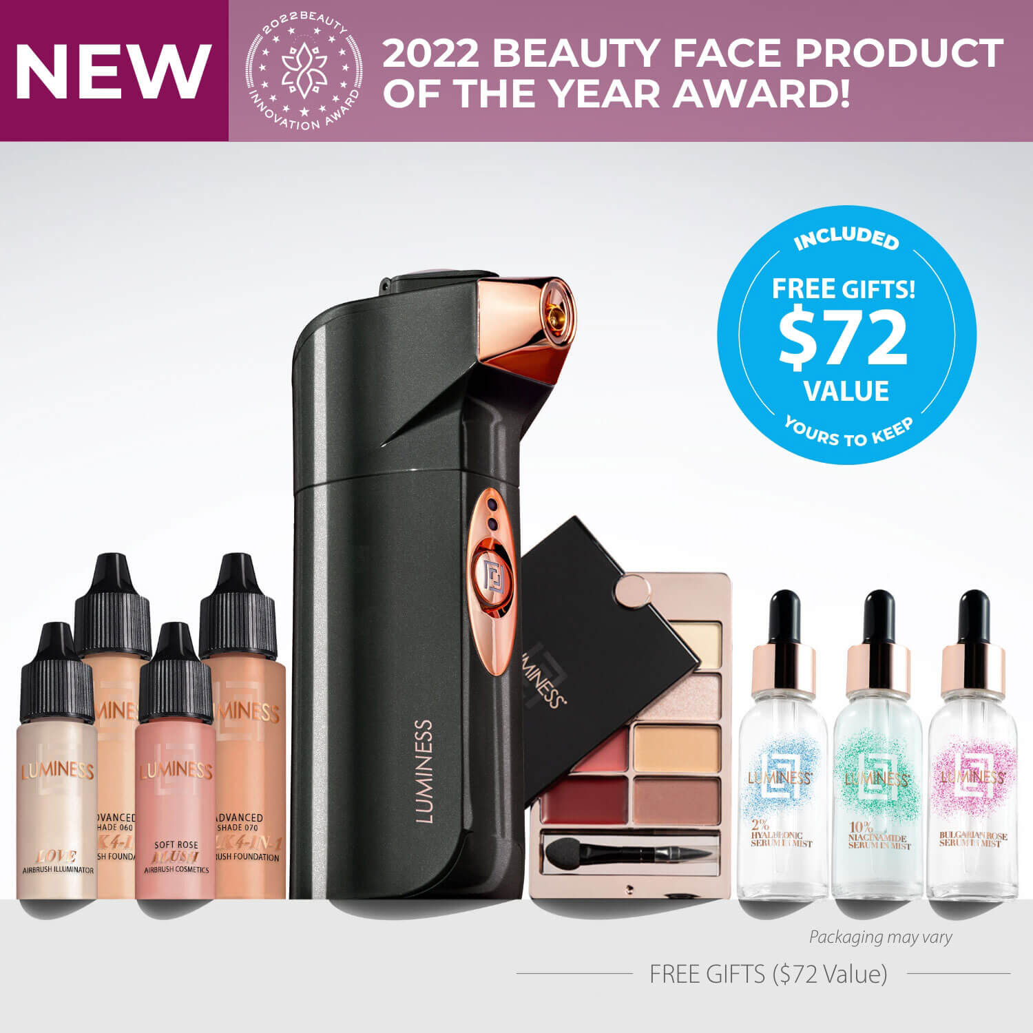 Breeze Airbrush Makeup & Skincare Booster Kit | Luminess Cosmetics