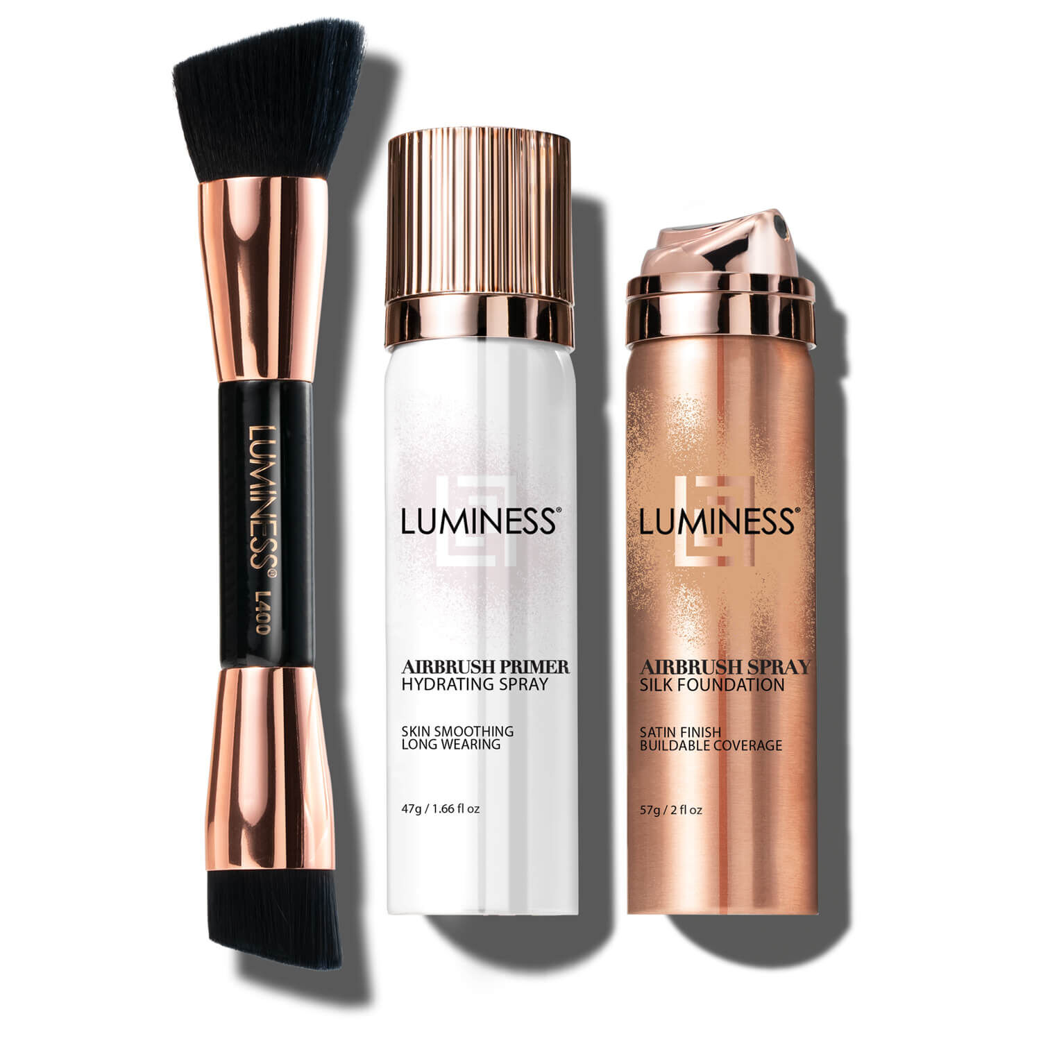  Luminess Air Silk 4-In-1 Airbrush Foundation- Foundation,  Shade 030 (.5 Fl Oz) - Sheer to Medium Coverage - Anti-Aging Formula  Hydrates and Moisturizes - Professional Makeup Kit for Cordless Air